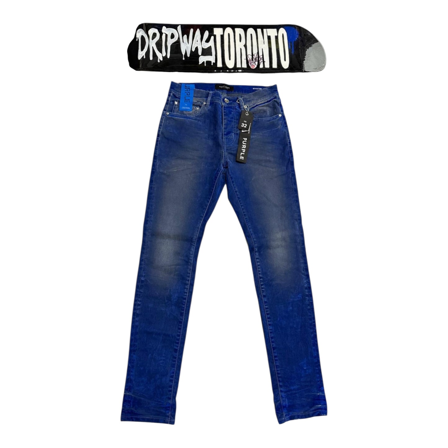 Black Label Blue Suede Jeans