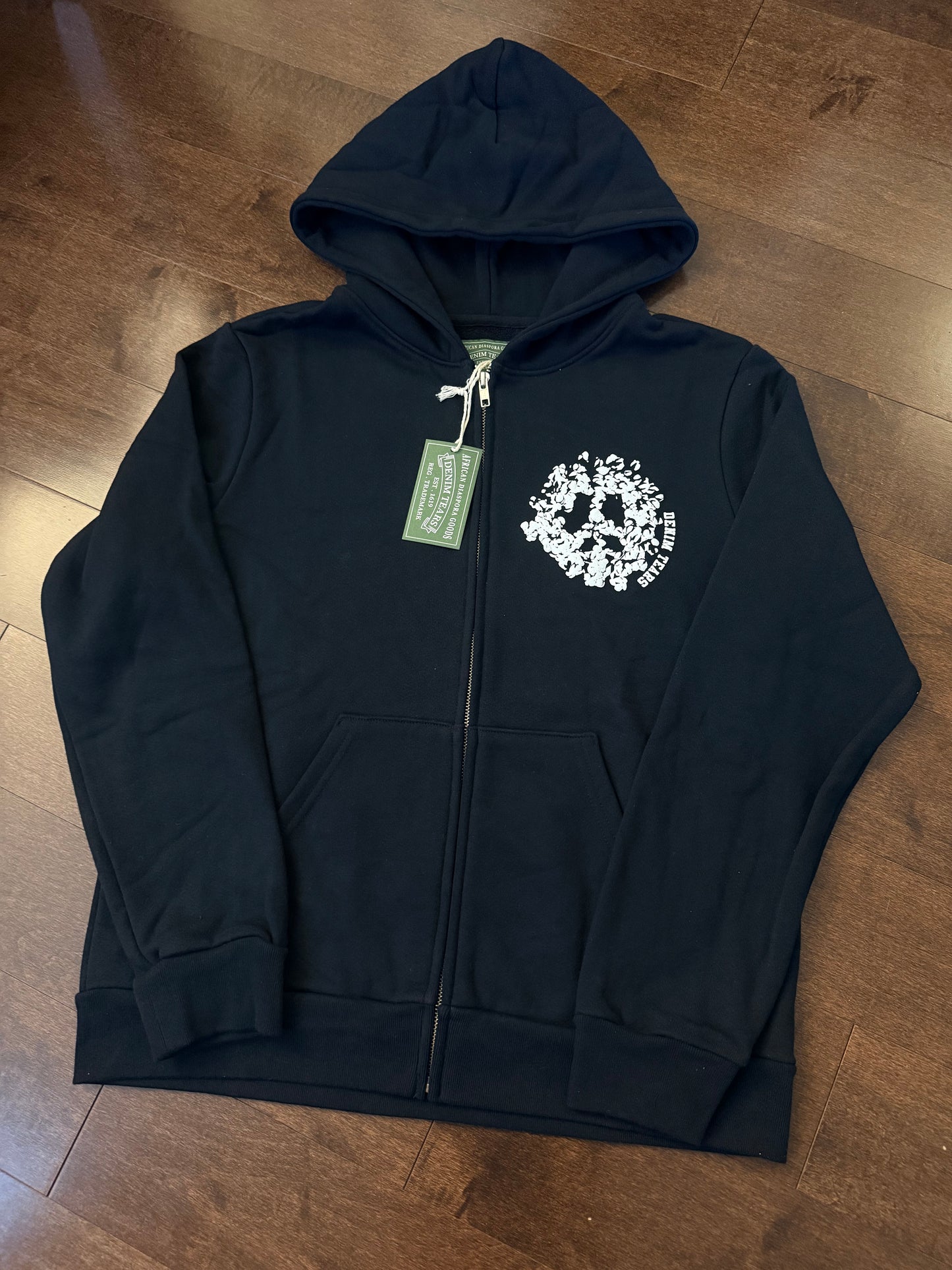Black/White University Hoodie