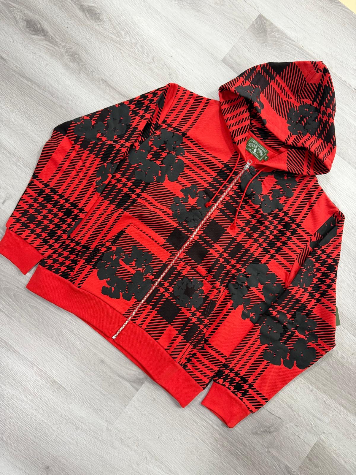 Red Plaid Wreath Hoodie