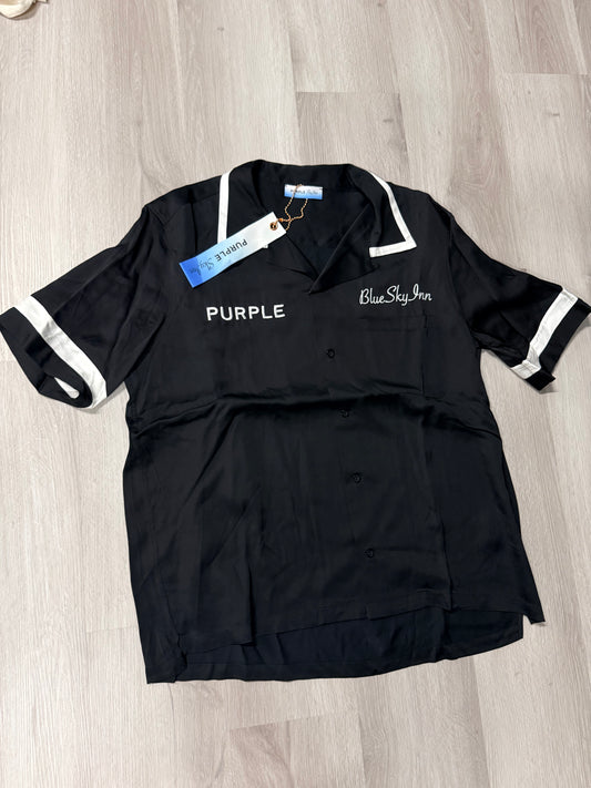 Blue Tag Button Up Tee