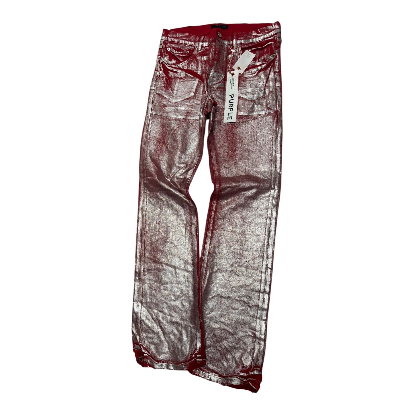 Silver Foil Jeans