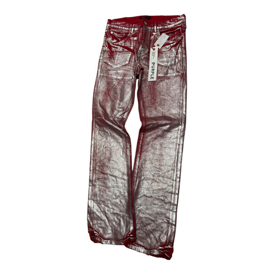 Silver Foil Jeans
