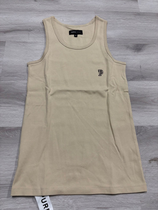 Beige P Logo Tank Top