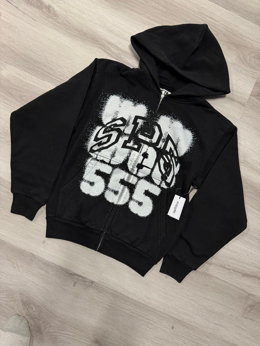 SP5 Spray Hoodie Black