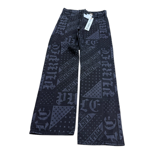 Laser Flag Baggy Jeans